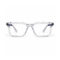 Crystal Clear Rectangle Eyeglasses — front view