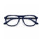 Navy Blue Double-Bridge Aviator Eyeglasses — front view