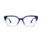 Blue Gradient Cat Eye Eyeglasses – front view
