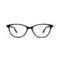Glossy Black Soft Cat Eye Eyeglasses – front view